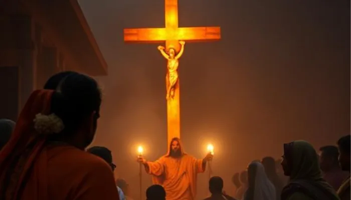 Hindu women and children lured to convert to Christianity by offering food and money