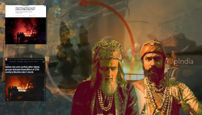 Western media blames Hindus and Chhaava movie for Nagpur violence, downplays and whitewashes Muslim mob attack targeting Hindus