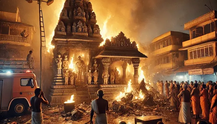 Hindu temple set ablaze amid large scale persecution of Hindus in Bangladesh