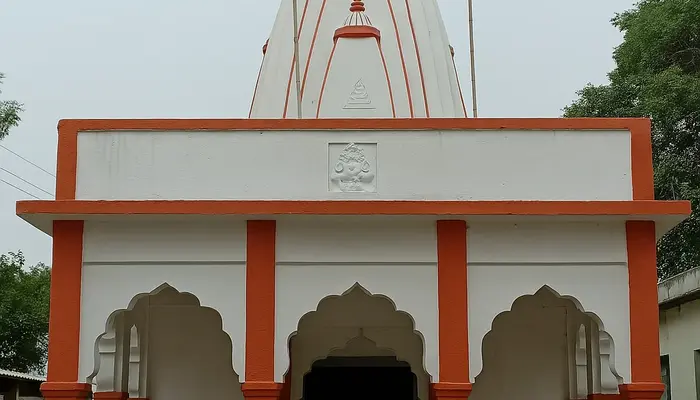 Hindu temple desecrated, miscreants place green flag beside a safforn flag at the temple during Eid