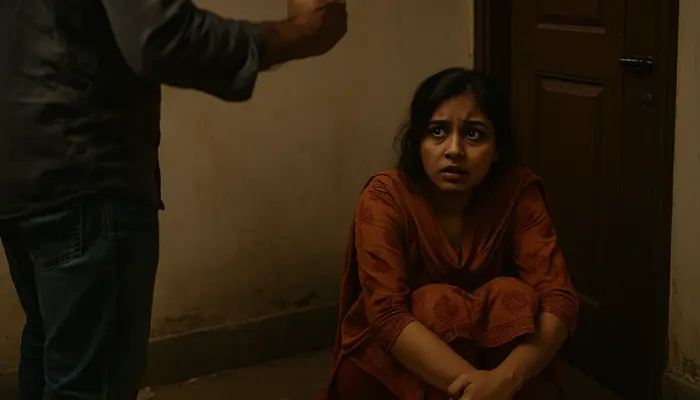 Hindu woman assaulted at home by Muslims for resisting forced religious conversion