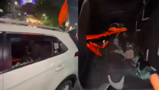 Ram Navami procession in Kolkata attacked with stones, vehicles vandalised for displaying saffron flags