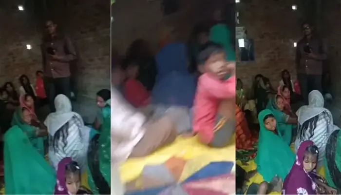 Hindu villagers pressured to convert through inducement; encouraged to abandon Hindu practices
