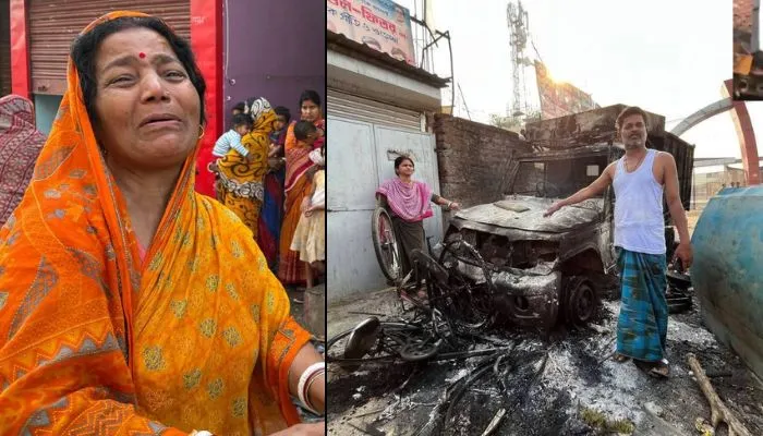 Hindu selectively targeted by Muslim mob during protest against Waqf Act; temples, homes and shops destroyed; over 500 Hindus forced to flee
