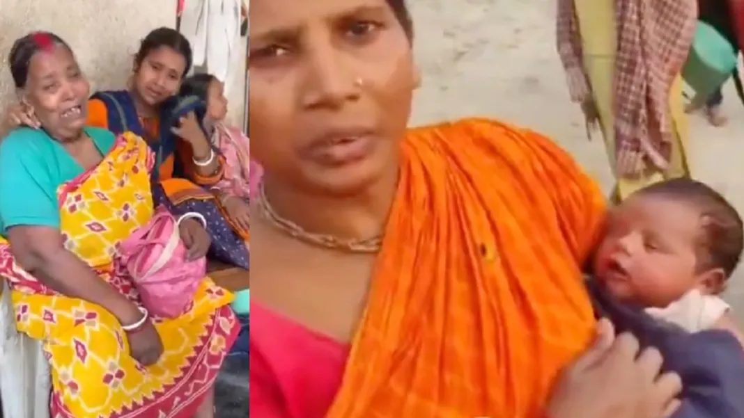 Elderly Hindu woman narrates story of her escape, says Muslim mob selectively set Hindu homes ablaze in Murshidabad