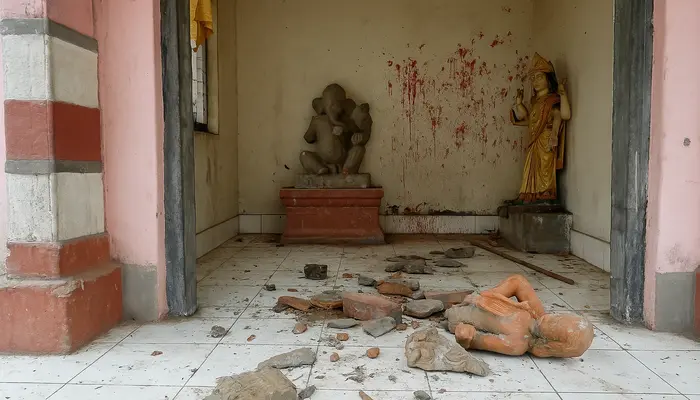 Temples vandalised and idols desecrated in Murshidabad anti-Hindu violence