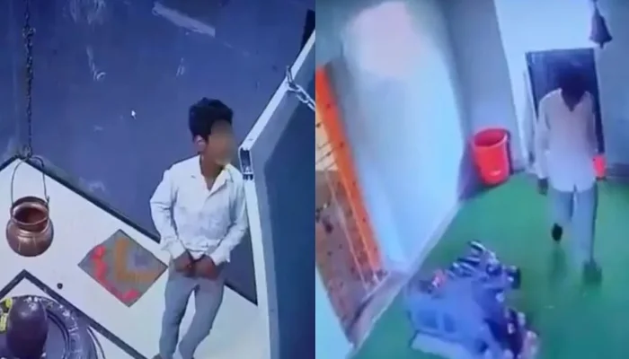 Hindu religious place desecrated: Muslim man deliberately urinates inside a temple