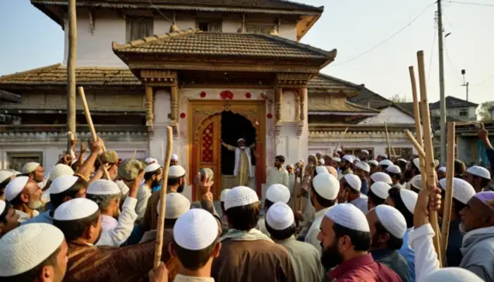 Hindu family singled out during large-scale anti-Hindu violence in Murshidabad; victim says that nearby Muslim homes were left untouched