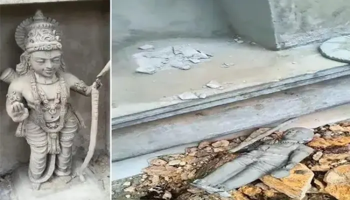 300-Year-Old Hindu Temple vandalised by miscreants, seven Hindu idols desecrated