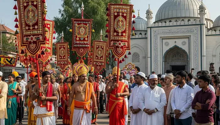 Hindu devotees threatened, religious procession obstructed as it passes through Muslim locality