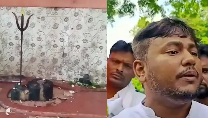 Hindu temple vandalised and Shiva Linga broken by unknown miscreants in West Bengal