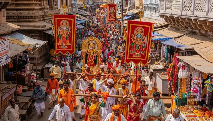 Hindu devotees abused and attacked by members of the Muslim community while participating in a religious observance