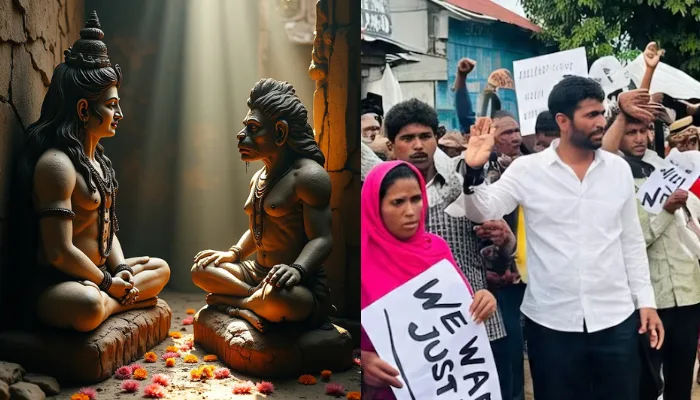 Hindu temple idols desecrated by unidentified miscreants in Uttar Pradesh