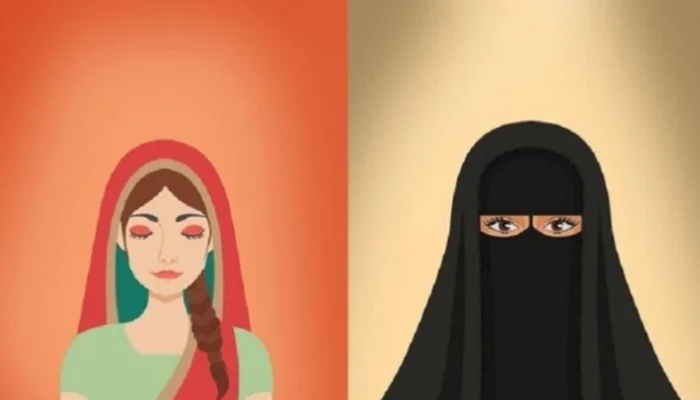 Hindu girl lured and coerced into wearing burqa under threat by Muslim youth