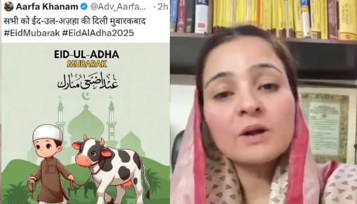 Mocking of Hindu sentiments; Muslim woman shares social media post promoting cow slaughter on Eid