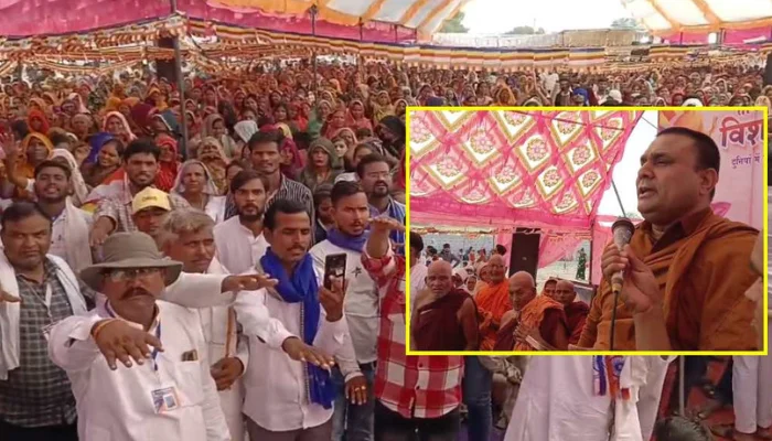 Hindu deities and religious customs denigrated; Hindus brainwashed into converting to Buddhism by Buddhist leader
