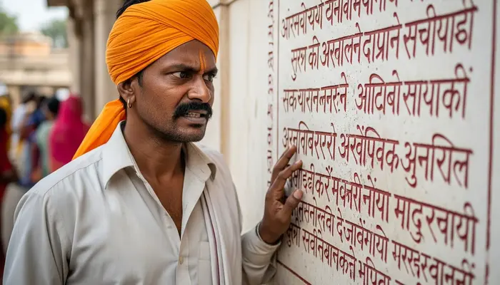 Temple wall defaced with anti-Hindu slur in Shahzadpur, Haryana