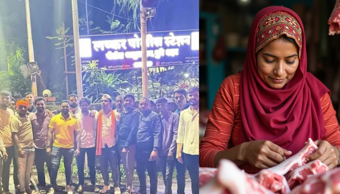 Hindu religious procession attacked: Muslim woman hurls meat and bones at devotees as the procession approaches 'Muslim' area