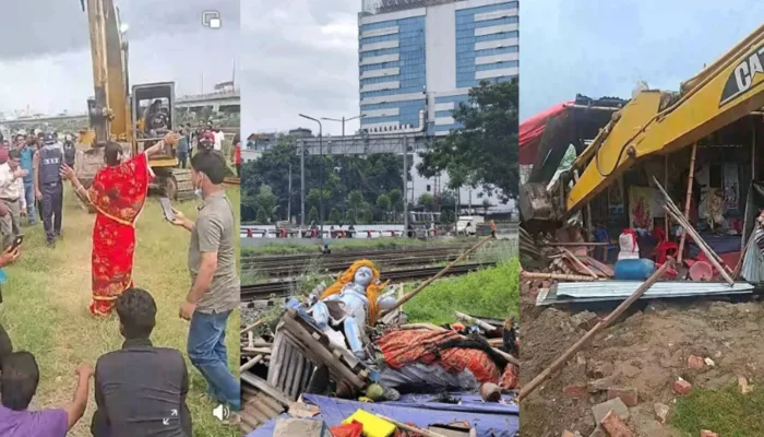 Hindu temple demolished, idols desecrated by Bangladesh government after Muslim mob issues ultimatum to remove it
