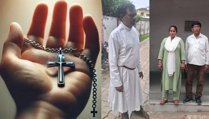 Hindus villagers including children brainwashed into converting to Christianity through monetary incentives and denigrating Hinduism