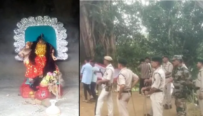 Hindu temple vandalised, temple idol destroyed by Muslim mob over namaz timing coinciding with temple rituals