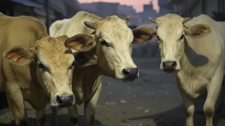 Muslim men arrested for smuggling cows; Gau Raksha Dal rescued 17 cattle in Palwal with police support