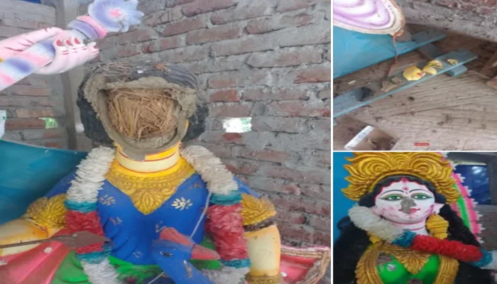 Hindu temple attacked, Goddess Saraswati and Lord Kartikeya idols desecrated by extremists in Bangladesh
