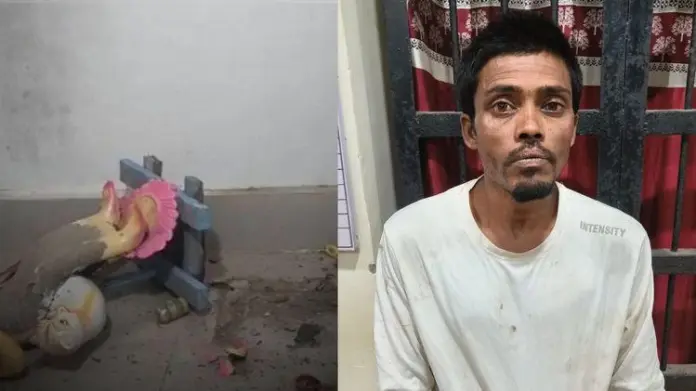 70-year-old Durga temple complex vandalised, idols of Hindu deities desecrated, temple secretary assaulted by Muslim man