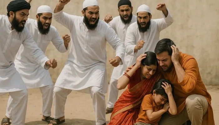 Hindu family brutally attacked by armed Muslim mob over dispute with neighbour regarding disposal of garbage