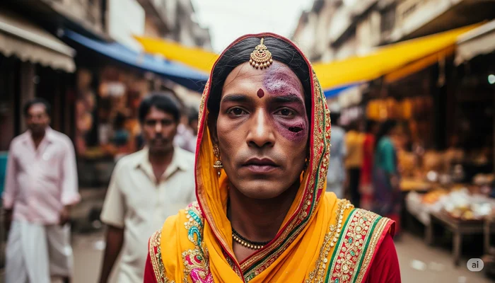 Hindu transgender beaten and threatened by Muslim transgender for resisting religious conversion