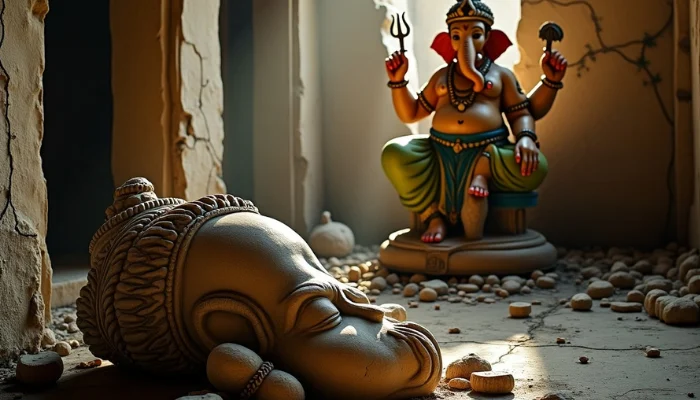 Shivalinga and Ganesha idol desecrated in Shiva temple during Sawan; Hindu community outraged in Saharanpur