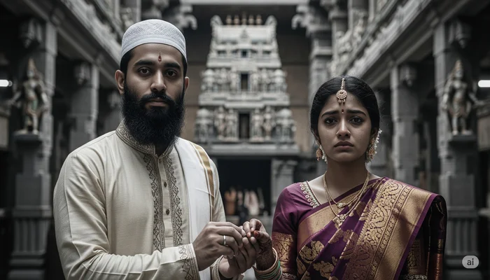 Hindu woman deceived into marriage by Muslim man posing as Hindu; wore tilak and kalawa to gain her trust