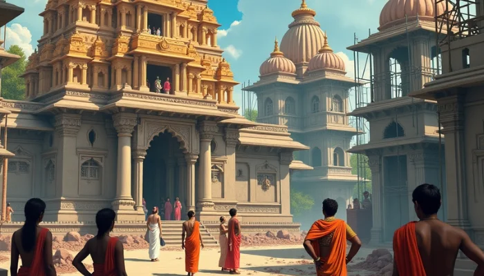Hindu temple premises illegally encroached upon and defiled by members of Muslim community