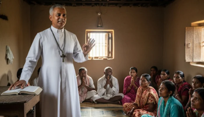 Hindus including children converted to Christianity by use of inducements and Christian religious texts 