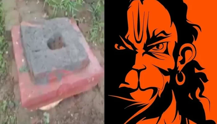 Hindu temple vandalised, idol and flag desecrated by Muslims in Bhagalpur, Bihar