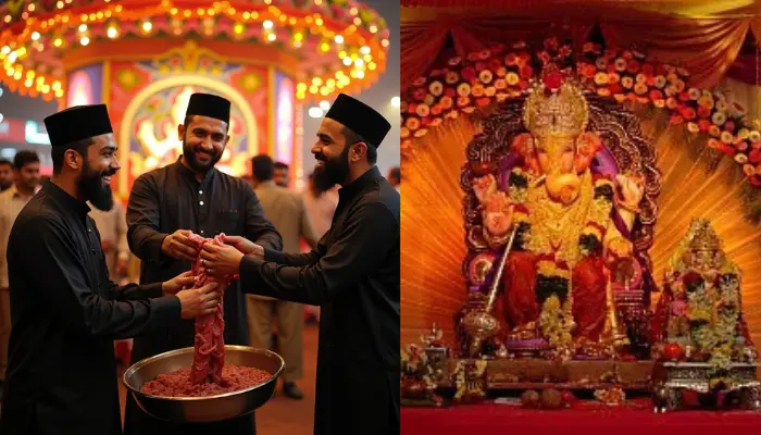 Targeted attack on Hindu religious customs: Muslim youths throw meat pieces near Ganesh Pandal in Madhya Pradesh