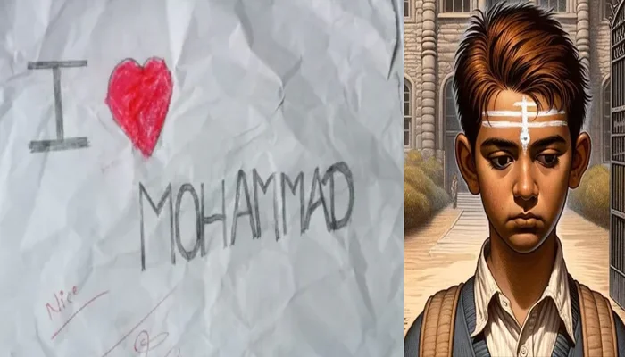 Minor Hindu students forced to make ‘I love Muhammad’ posters by Muslim school manager in Sitapur school