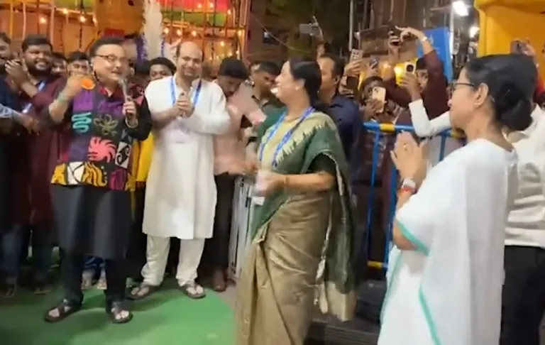 Durga Puja Pandal desecrated as West Bengal politician sings Islamic religious song during inauguration