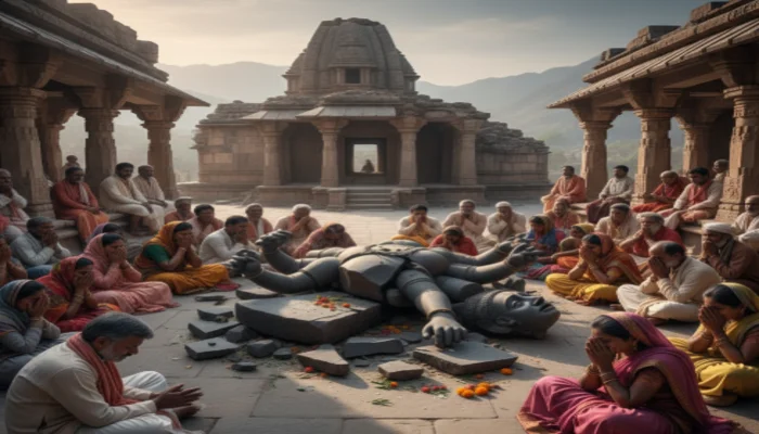Hindu temple attacked, its sacred idols vandalised by unknown miscreants in Rajasthan