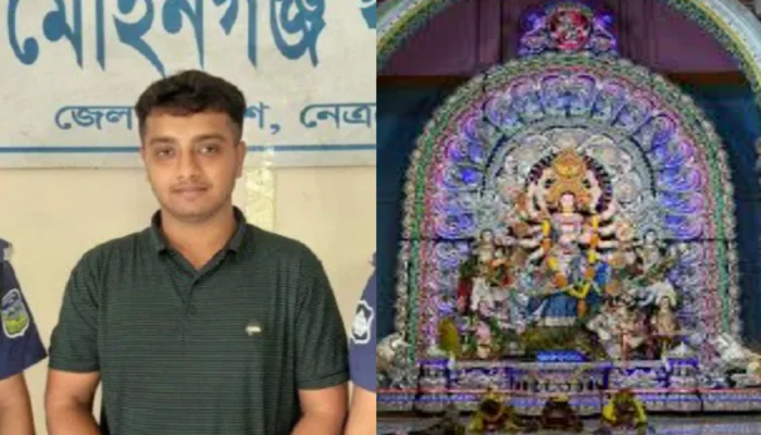 Durga Puja mandap desecrated, Hindu devotees brutally beaten by Muslim youths in Bangladesh for turning off music
