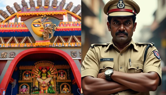 Durga Puja pandal vandalised, pandal organiser physically assaulted by Police officer in Uttar Pradesh
