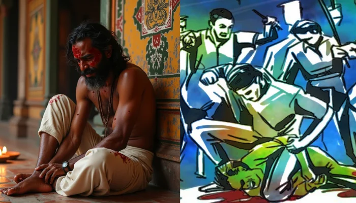 Hindu temple land illegally encroached by miscreants, temple priest and his family attacked for opposing encroachment 