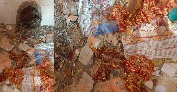 Ancient Hindu temple vandalised, idol of deities broken into pieces in Varanasi, Uttar Pradesh