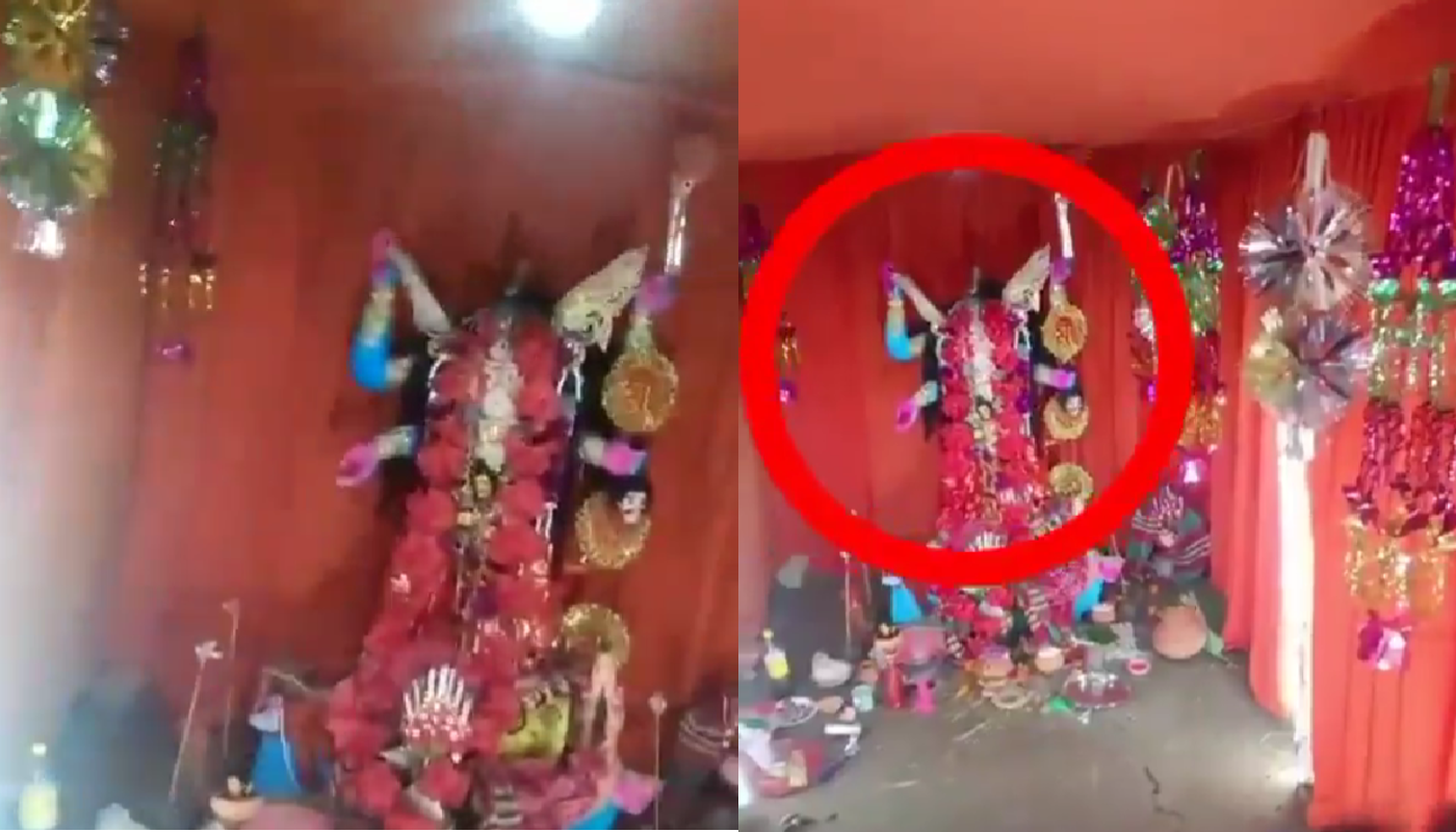 Hindu deity’s idol desecrated by Muslims during Kali Puja celebrations in West Bengal; police attempts to cover-up and harasses Hindus