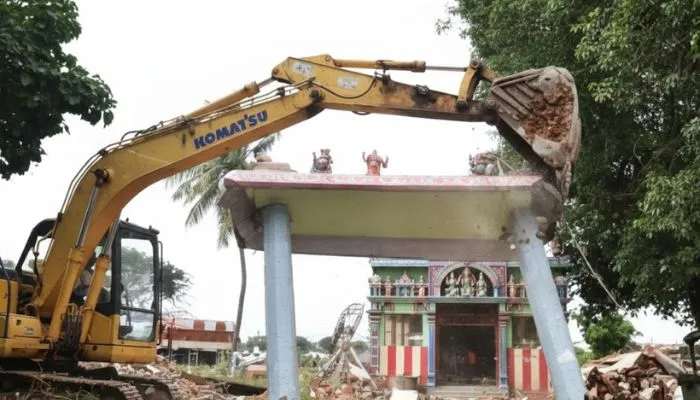Hindu religious site desecrated: Muslim man demolishes 100-year-old Sitala Mandir standing on private land