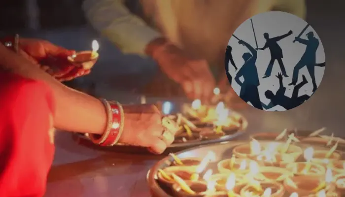 Hindu man and family brutally attacked by Muslim mob of 50 on Diwali night while lighting firecrackers outside home