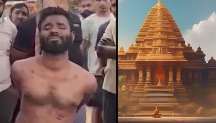 Hindu temple attacked, Muslim man hurls shoe at deity's idol while chanting Islamic supremacist slogan 