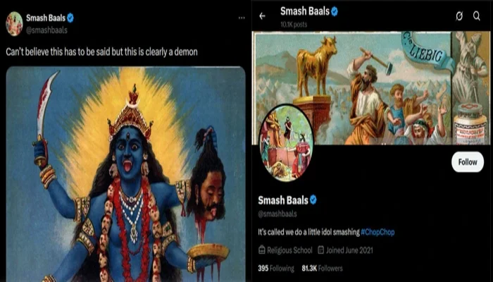 Revered Hindu Goddess denigrated by Christian conservative on social media