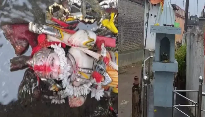 Hindu temple desecrated, idols thrown into drain by anti-social elements in Raigarh