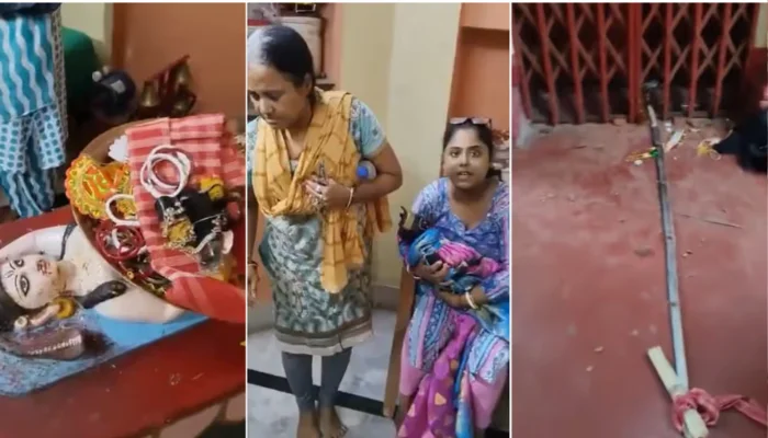 Hindu temple attacked, sacred idol of revered Hindu goddess desecrated by miscreants in West Bengal